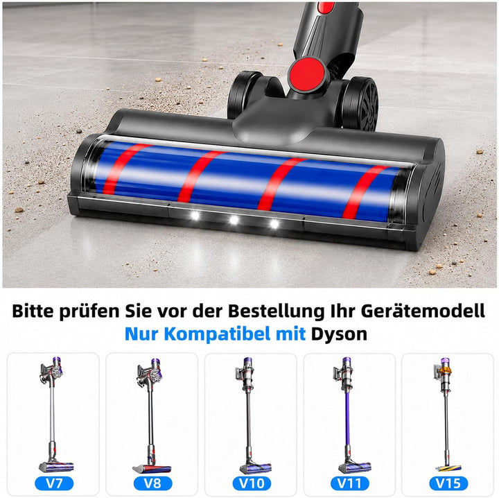 Motorisierte Bürste für Dyson V7 / V8 / V10 / V11 / V15 Staubsauger, Bodenbürste Zubehör Ersatzteil