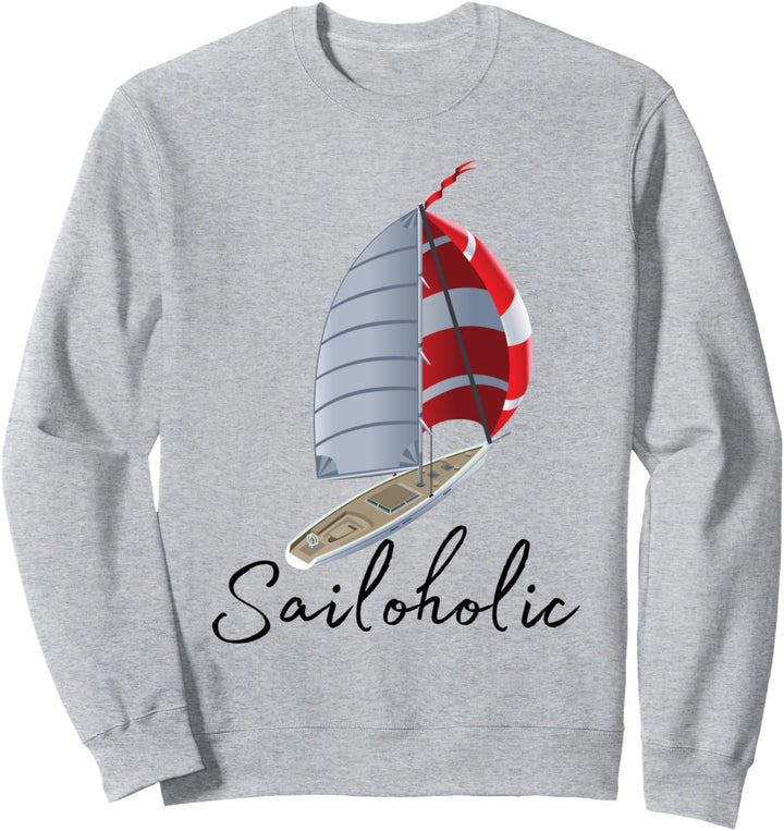 SAILoholic, segeln Damen Segelboot Zubehör Nautik Segler Sweatshirt