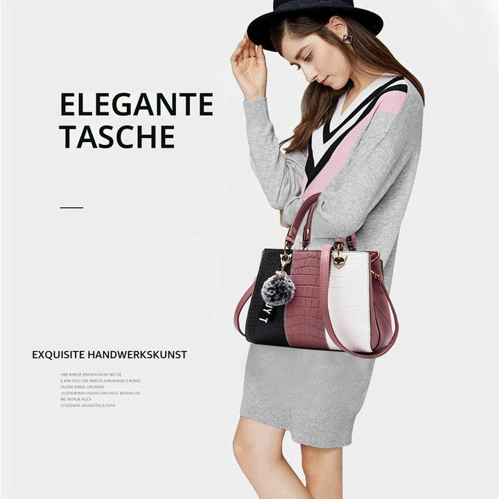 NICOLE &amp; DORIS Damen Handtasche Umhängetasche Henkeltasche Kuriertasche Elegant Damen Handtaschen mi