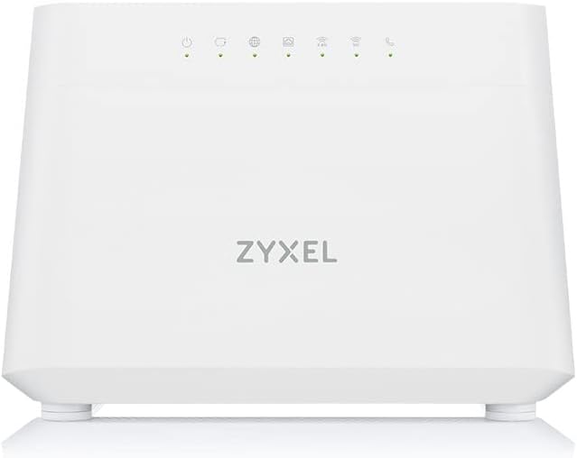ZYXEL DX3301-T0-EU02V1F WiFi 6 AX1800 VDSL2 5-Port SUPER VECTORING Gateway (Upto 35B) and USB