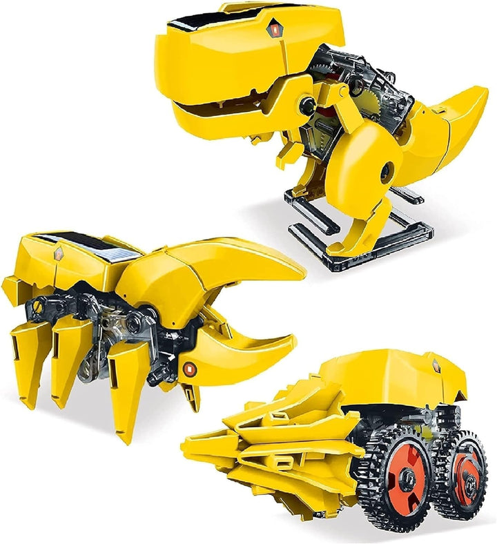PicassoTiles STEM Kids Solarbetriebener Dinosaurier-Roboter, pädagogisches Lernspielzeug, technische