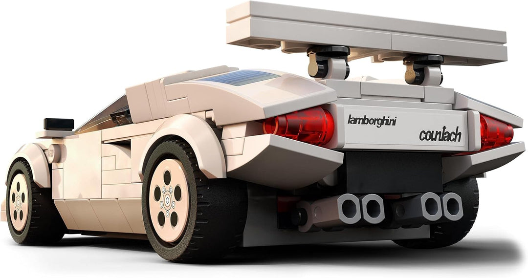 LEGO Speed Champions Lamborghini Countach Bausatz für Modellauto, Auto-Spielzeug mit Cockpit für 2 F