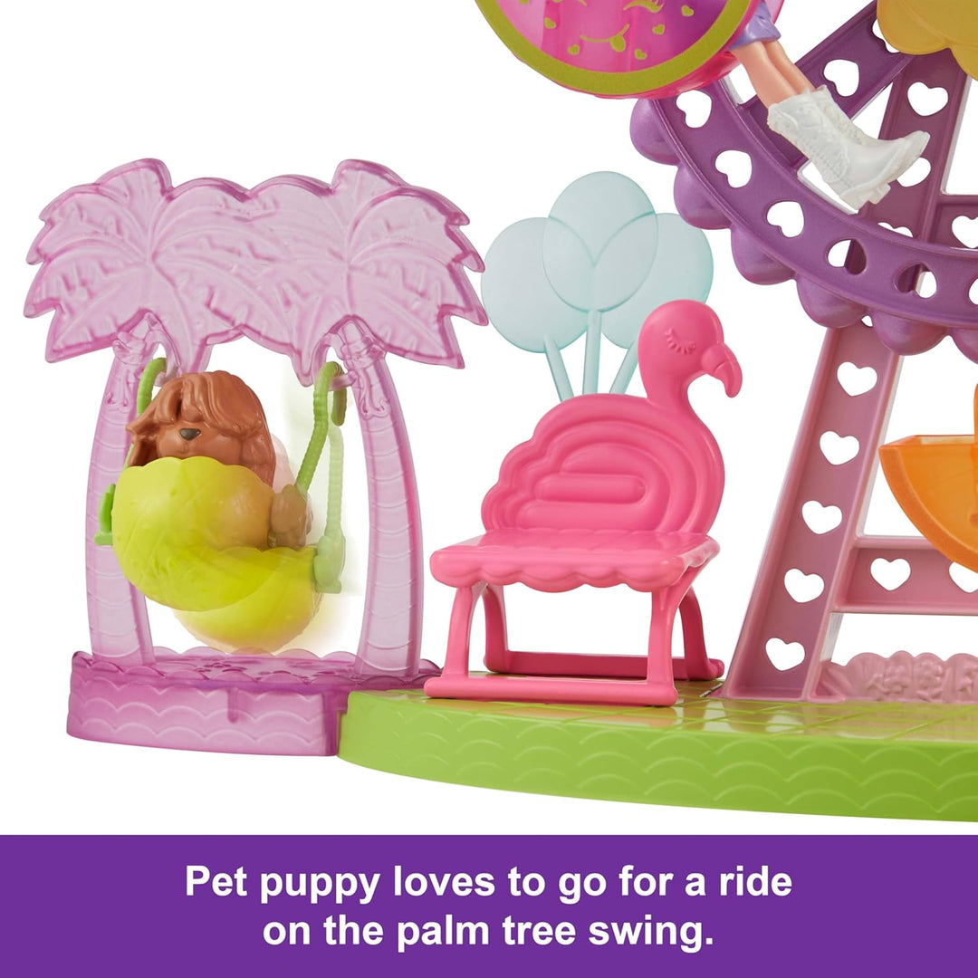 Polly Pocket Puppe & Spielset, Tropische Leckereien Karneval Lebensmittel Spielzeug Enthält 7,6 cm P