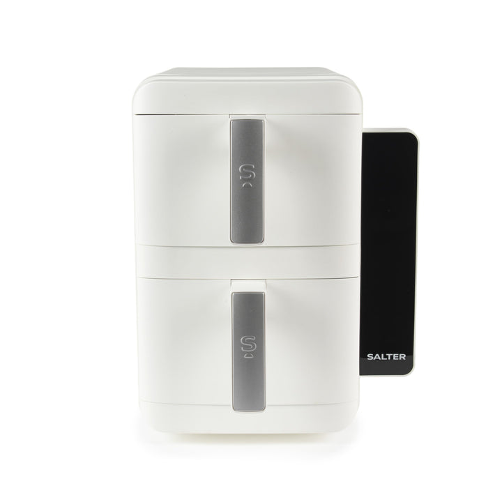 Salter VertiCook Ultra Stapelbarer Heissluftfritteuse - Vertikales Kochen, 9L, 2 x 4,5L Körbe & Rost