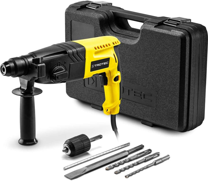 TROTEC Bohr- und Meisselhammer PRDS 05-230V – 620 W, 2,1 Joule, SDS-plus, Bohren/Hammerbohren/Meisse