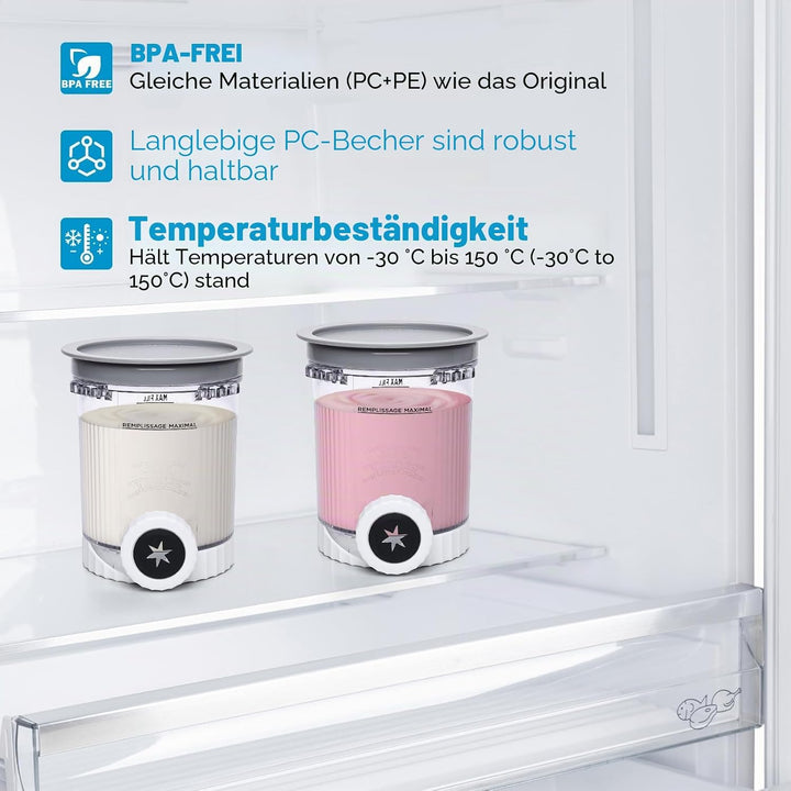 Vione Creami Swirl 16 oz-Becher für Ninja Swirl von CREAMi Eiscreme- und Softeismaschine- 2 Stück Sw