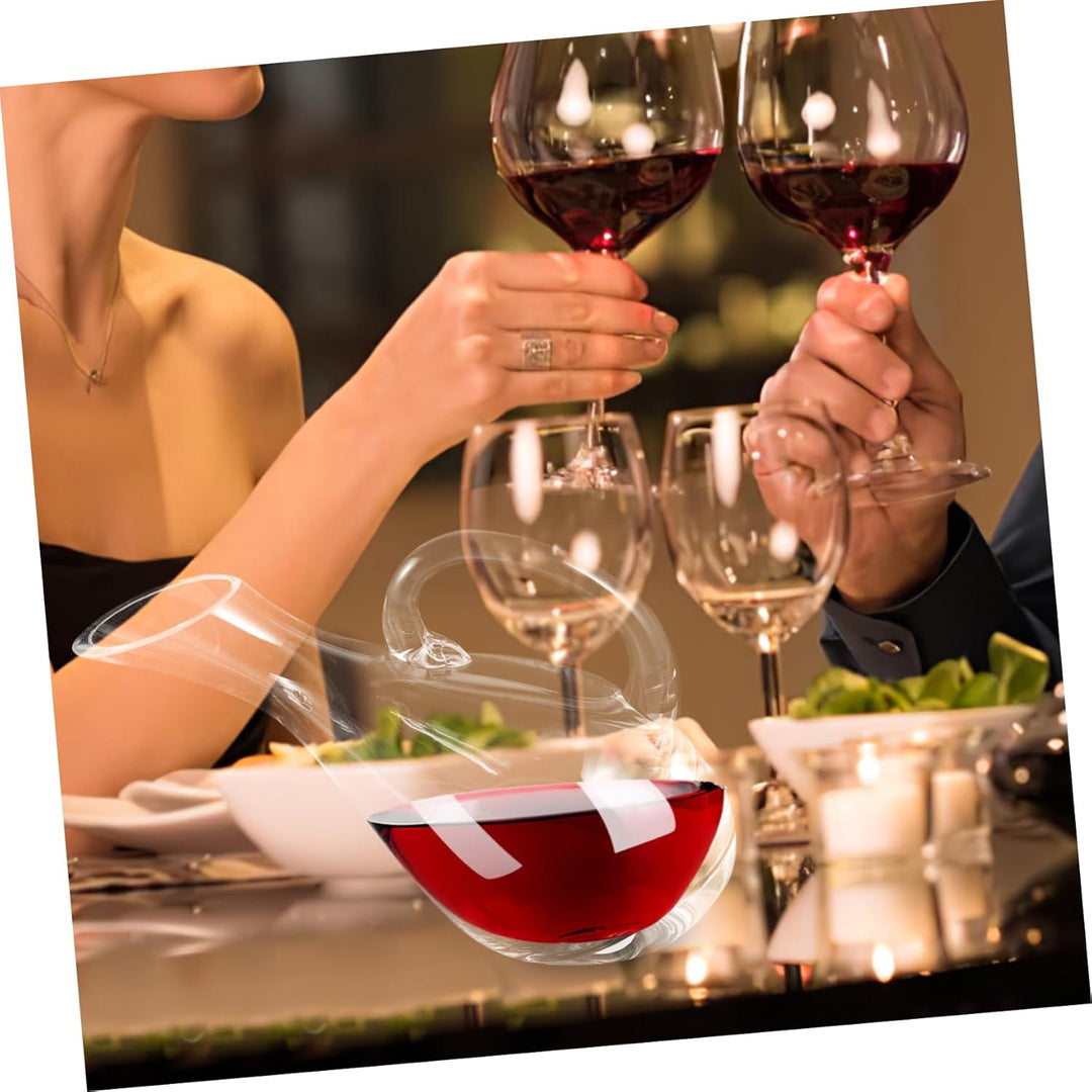 Cabilock Weindekanter mit Griff Kreative Rotwein Karaffe für Schnelles Dekantieren für Partys und De