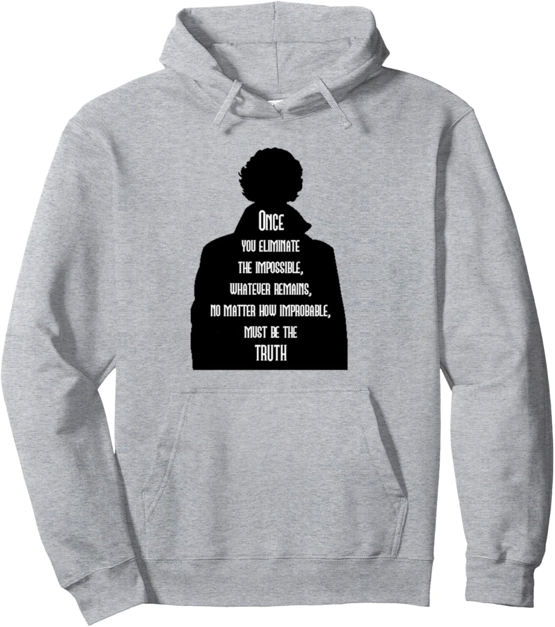 Sherlock Holmes Quotes 221B Baker St. British Detective Pullover Hoodie