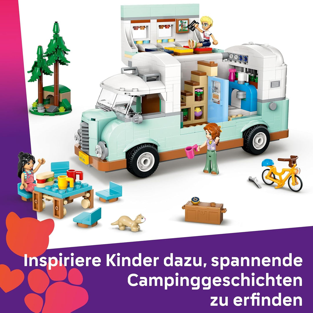LEGO Friends Wohnmobil, Bauset für Rollenspiele mit einem Spielzeug Wohnwagen, Geschenk für Mädchen