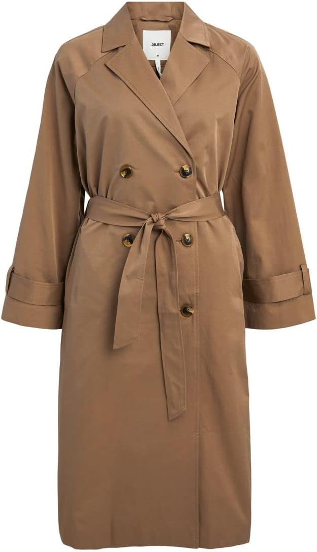 Object Damen Objclara Keily Trench Coat Noos Trenchcoat 34 Fossil, 34 Fossil