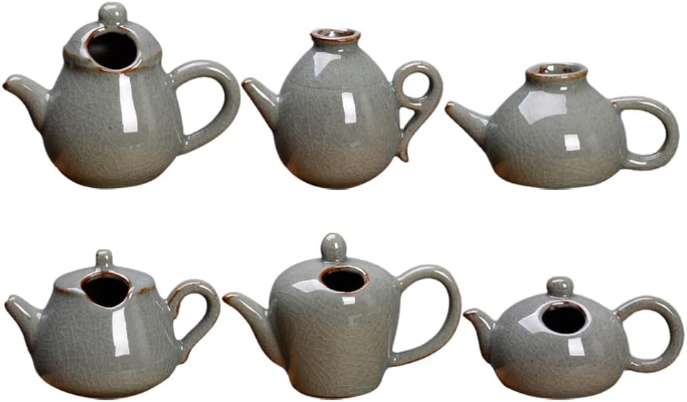 BESPORTBLE Kunstpflanze 6 Stücke Keramik Set Mini Dekorative Moderne Blumenvase Einzelne Flasche Vin