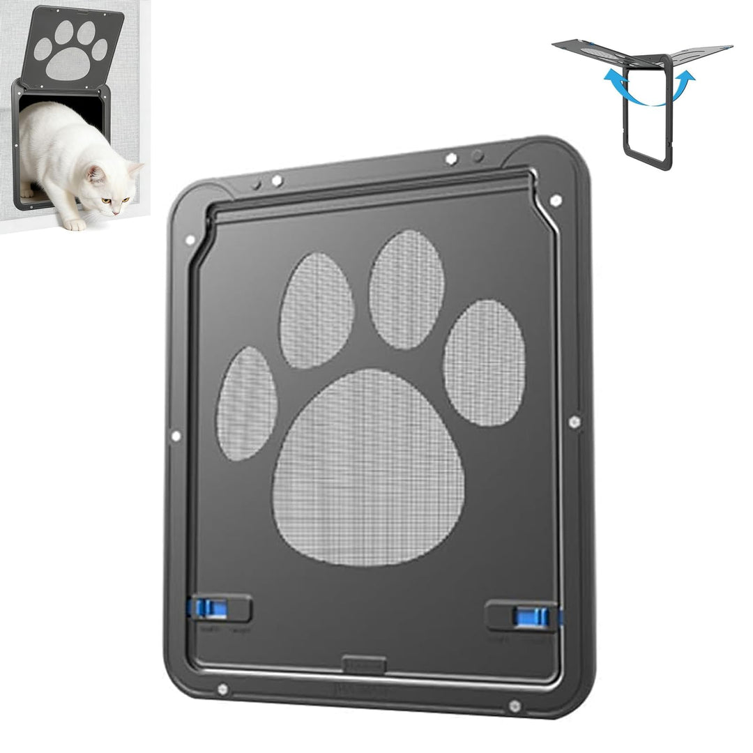 Hundeklappe Hundetür, Katzenklappe Aussentür mit Magnet, Katzentür Gross für Fenster, Einfache Insta