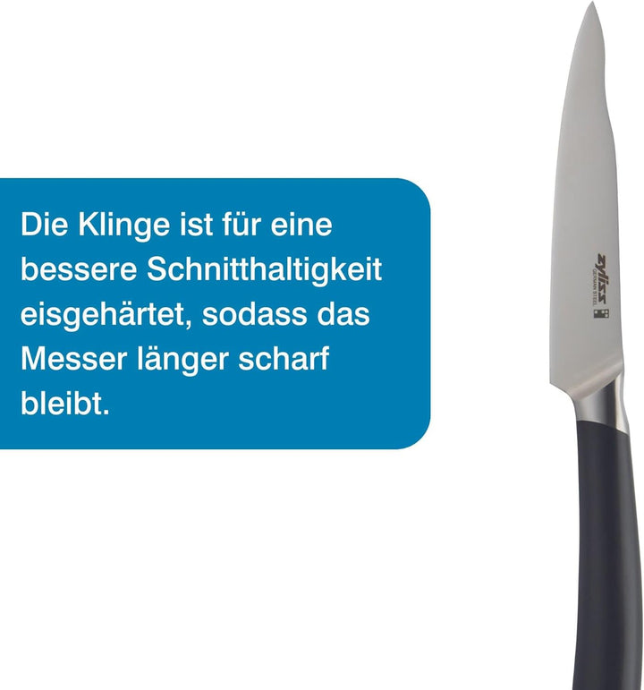 Zyliss Comfort Pro 11cm Gemüsemesser, Schälmesser, Extra Scharfe Deutscher Edelstahl, Antibakteriell
