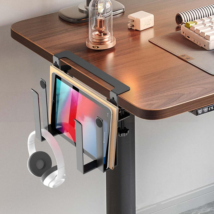 Verstellbare Schreibtischseitenlaptop-Halterung, Laptop Ständer Vertikal, Laptop Halterung Ohne Bohr