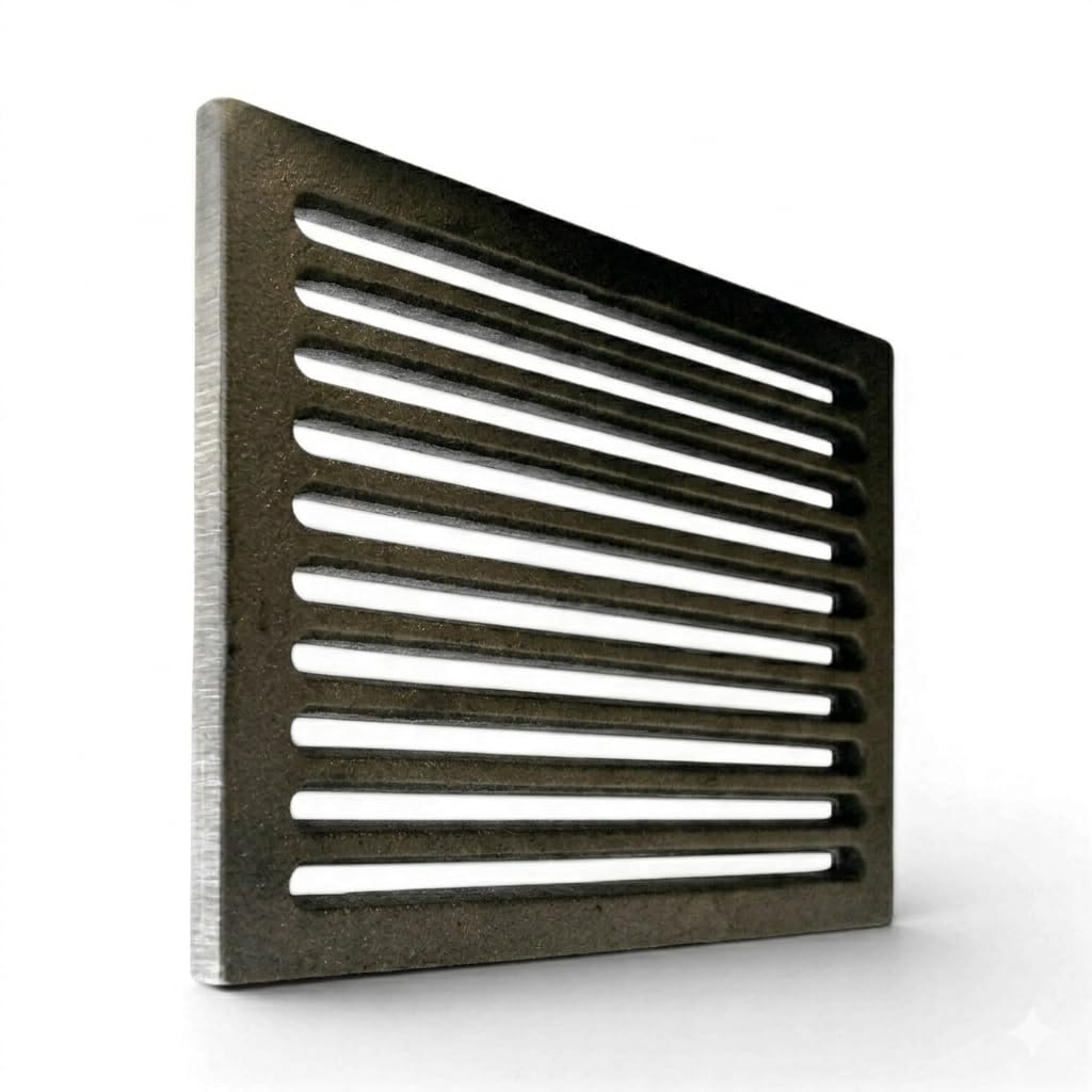 Lunaway - Gusseisenrost zum Auffangen von Asche | Dicke 1 cm (23,5 x 23,5 cm), 23,5 x 23,5 cm