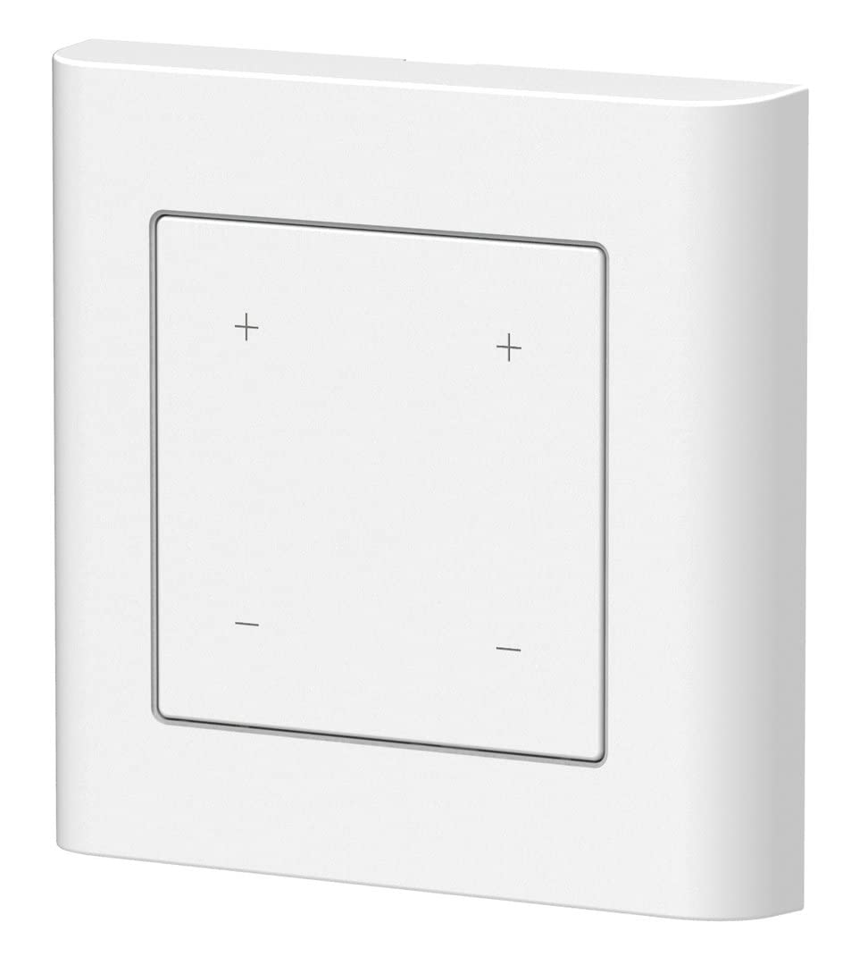 Lupus Electronics Lupusec V2 Doppel-Lichtschalter, Weiss, Tasten, 5 A, 230 V, 84 x 84 x 47,4 mm