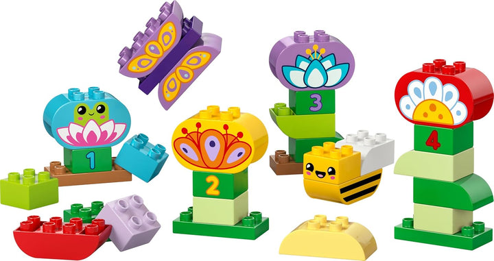 LEGO DUPLO Town Kreativer Blumengarten, Stapelspielzeug, lässt Kleinkinder ab 2 Jahren fantasievoll