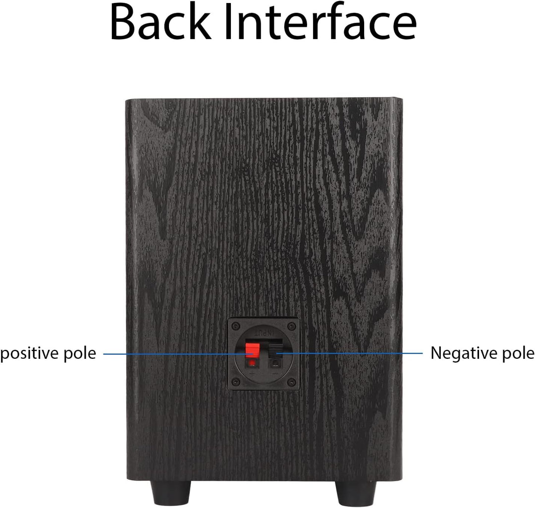 Passiver Subwoofer, 150 W Hochleistungs-Passiv-Subwoofer, Heim-Audio-Subwoofer, mit 40-mm-Maschinens