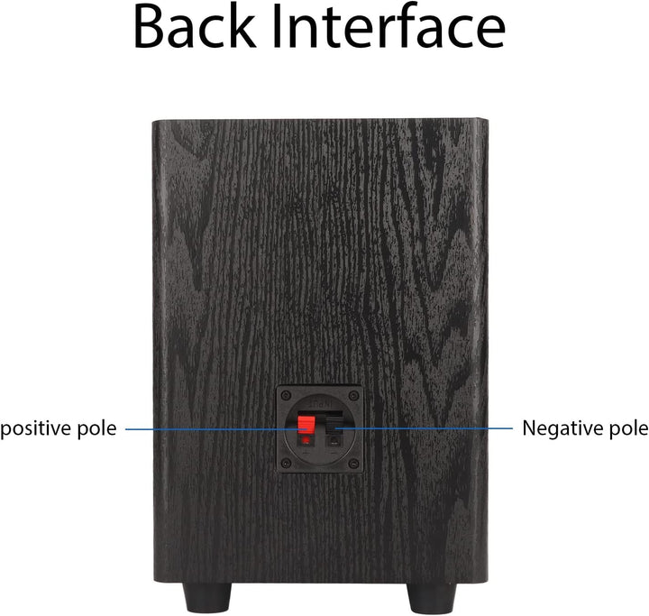 Passiver Subwoofer, 150 W Hochleistungs-Passiv-Subwoofer, Heim-Audio-Subwoofer, mit 40-mm-Maschinens
