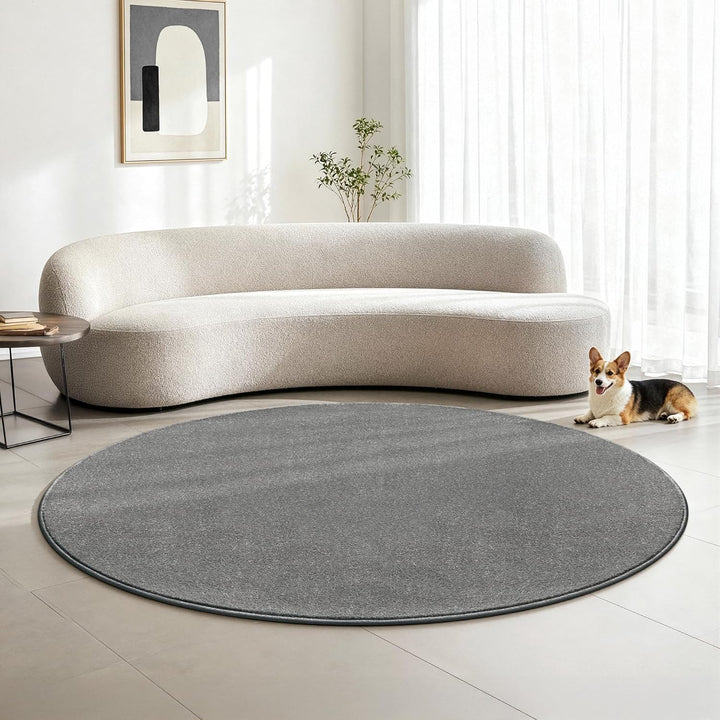 SANAT Kurzflor Teppich Wohnzimmer - Uni Modern Teppiche fürs Schlafzimmer, Arbeitszimmer, Büro, Flur