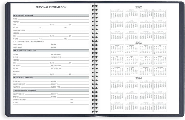AT-A-GLANCE, 2023, Wochenterminbuch und Planer, 21,6 x 27,9 cm, Grösse L, Marineblau (7095020), navy