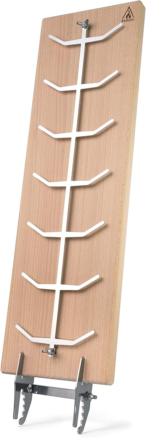 Bargen Ersatz Flammlachsbrett 55 x 18 cm - OHNE Edelstahl Halterung, 55 x 18 cm
