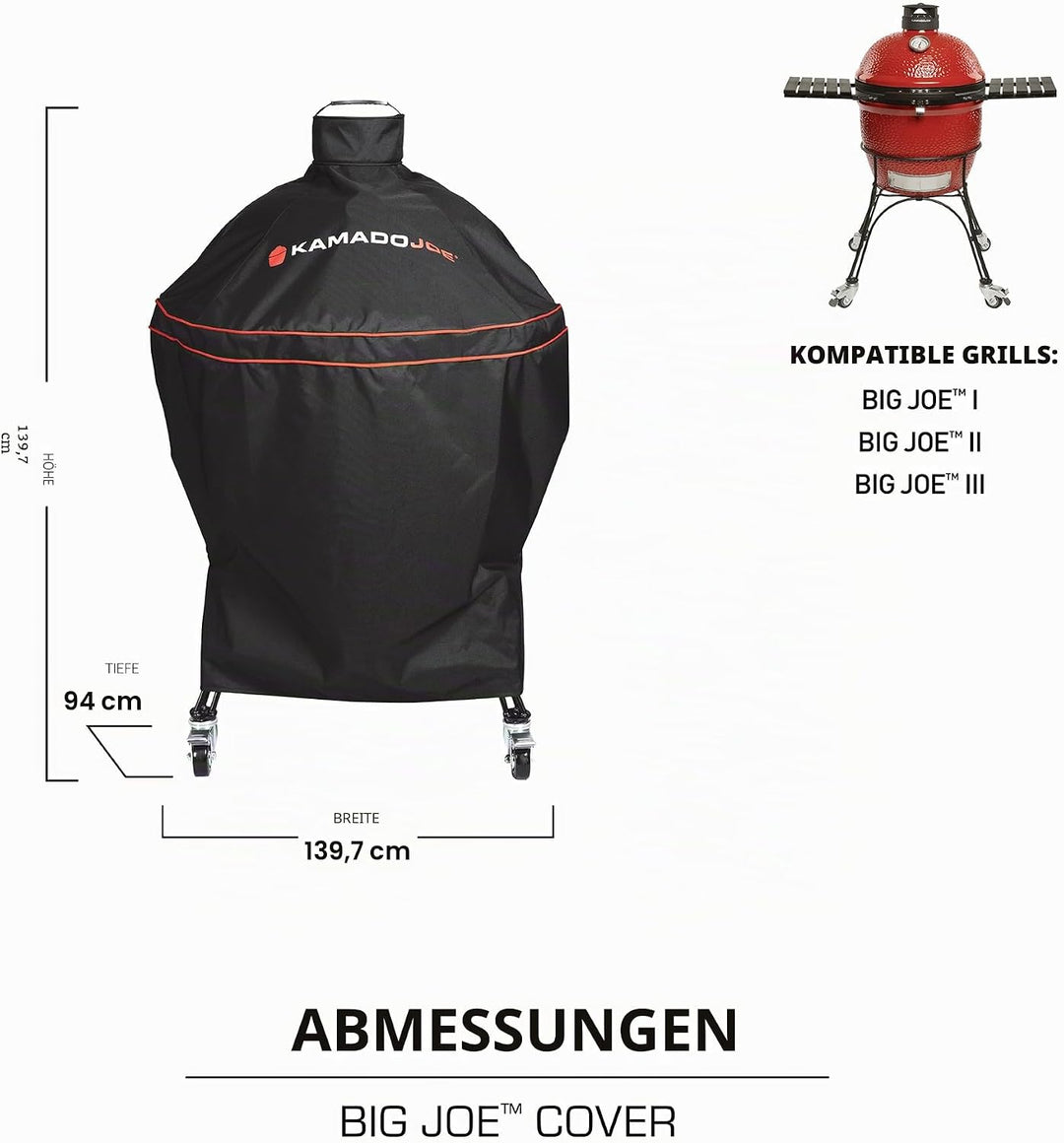 KamadoJoe ® - Wetterschutzhülle - Big Joe Big Joe II Grillabdeckung, Big Joe II Grillabdeckung