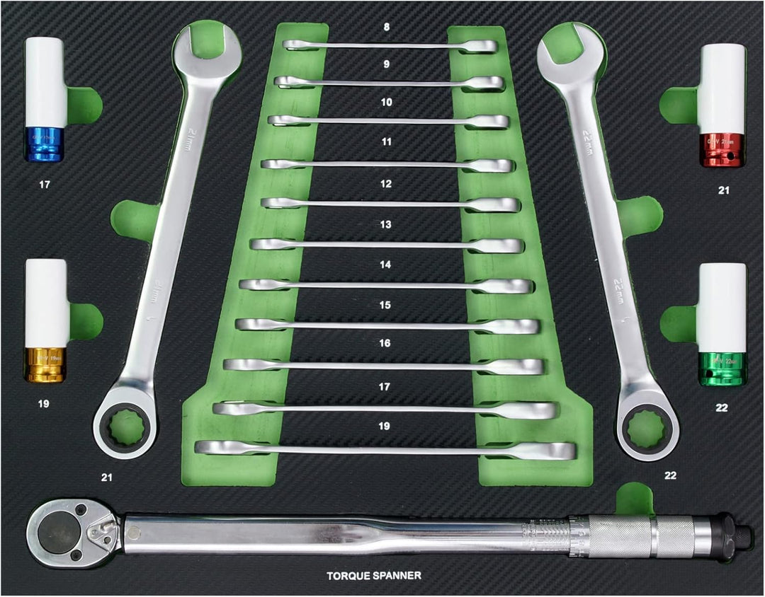 TRUTZHOLM Profi Werkstattwagen Einlagen Werkzeugeinlage in verschiedenen Ausführungen aus Schaumstof