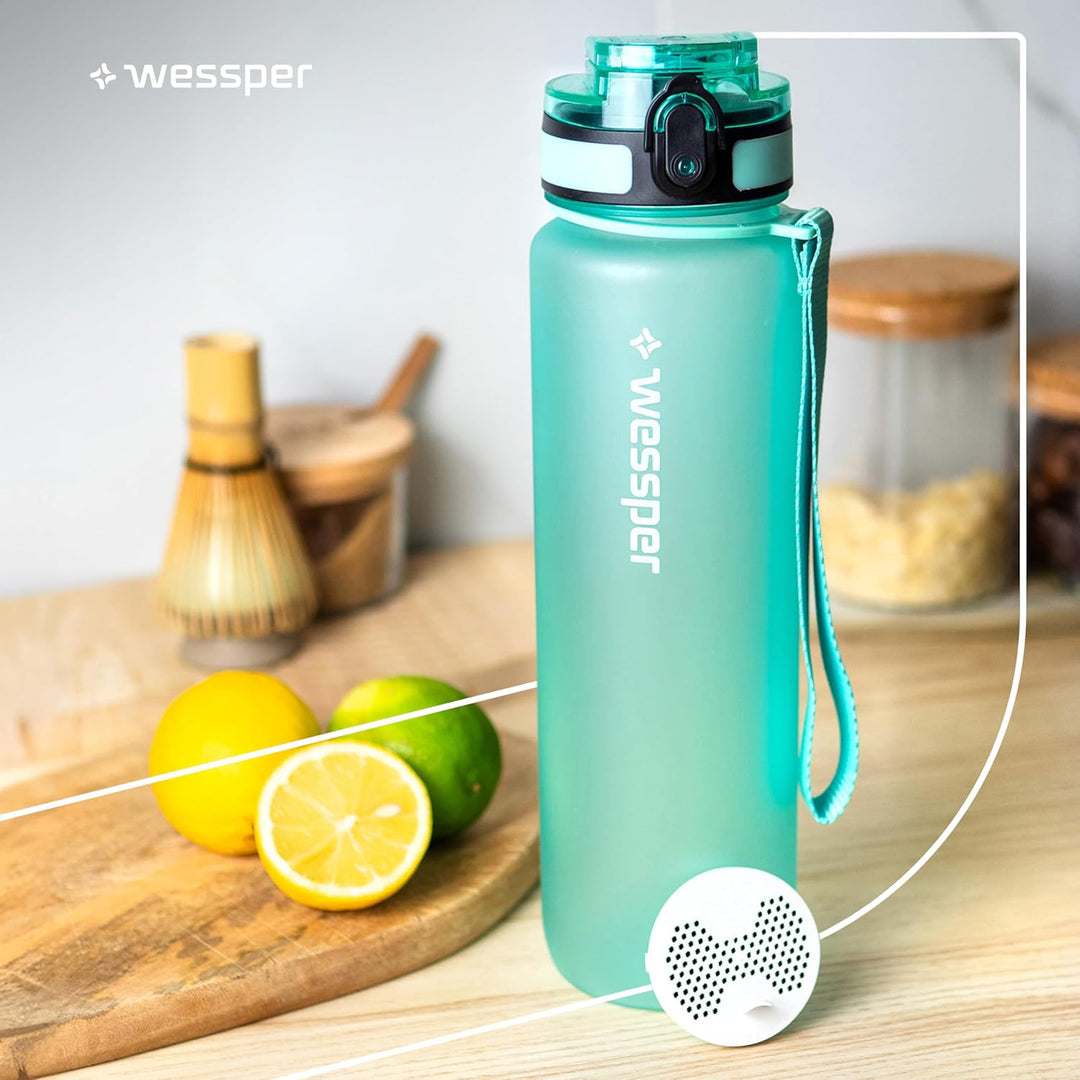 Wessper Wasserfilter für wasserflasche, Disc für Trinkflasche aus Tritan hergestellt aus einem paten