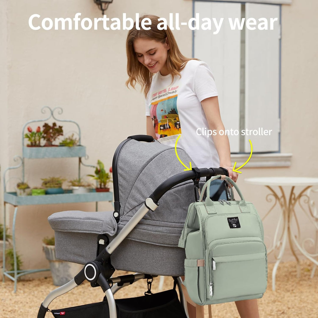 Pomelo Best Baby Wickelrucksack macaron Wickeltasche Rucksack mit wasserdicht Wickelunterlage Grosse