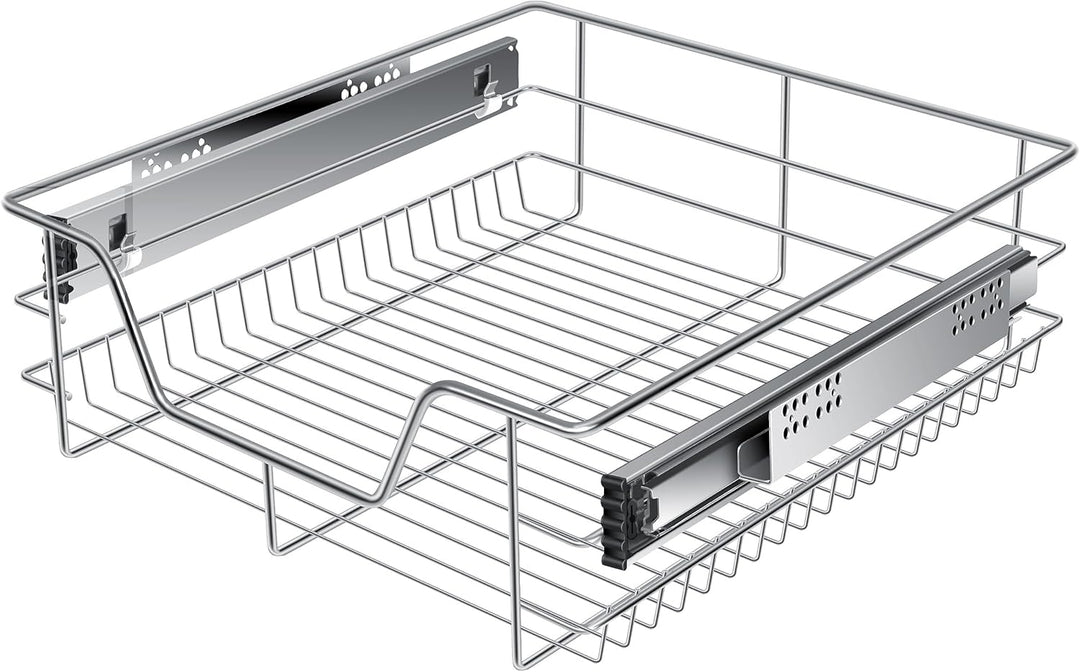 KESSER® Teleskopschublade 50 cm ✓ Küchenschublade ✓ Küchenschrank ✓ Korbauszug ✓ Schrankauszug ✓ Vol