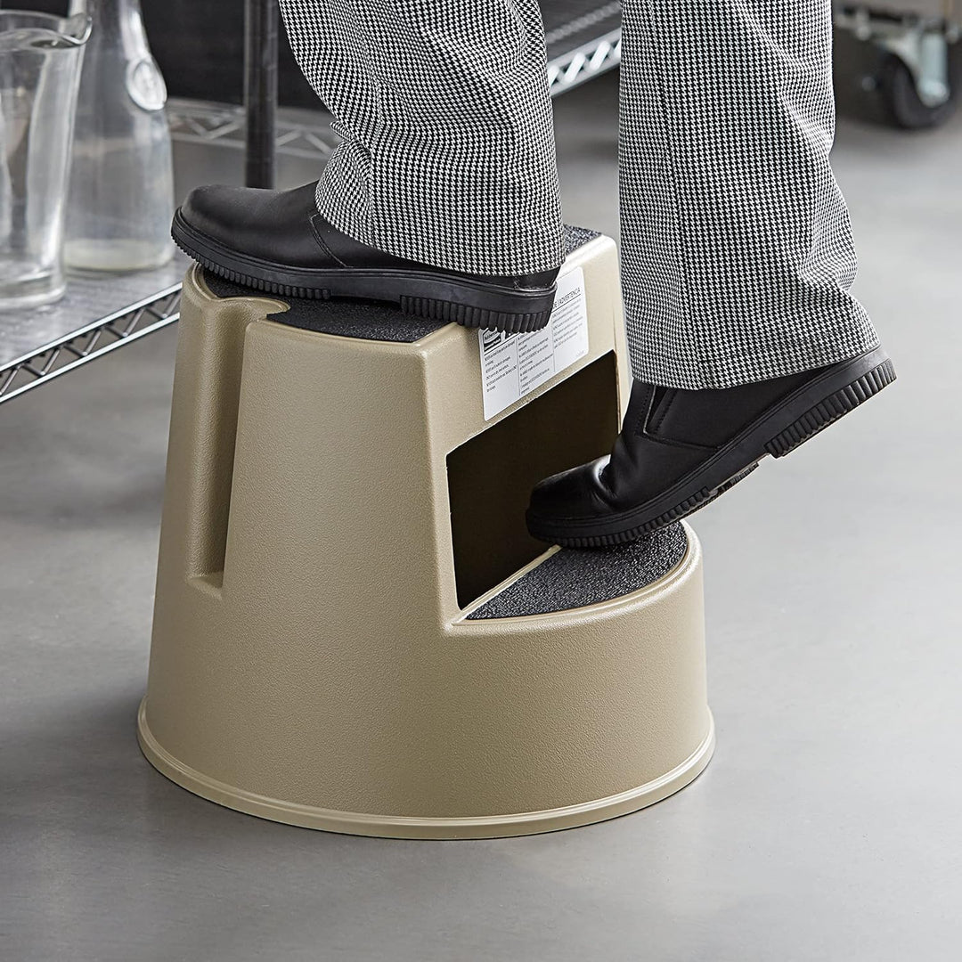 Rubbermaid Commercial Products kommerziellen Mobile Step Two Stufen, Beige, Beige