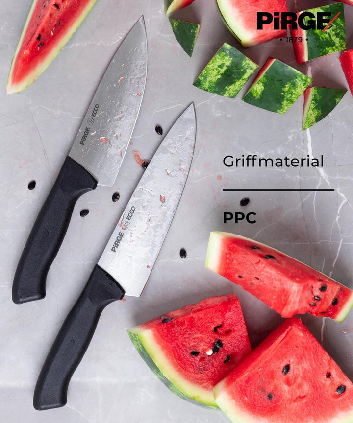 Pirge Ecco Kochmesser 19 cm Profi Küchenmesser - Allzweckmesser - Chefmesser - 54 HRC Hochgekohlter
