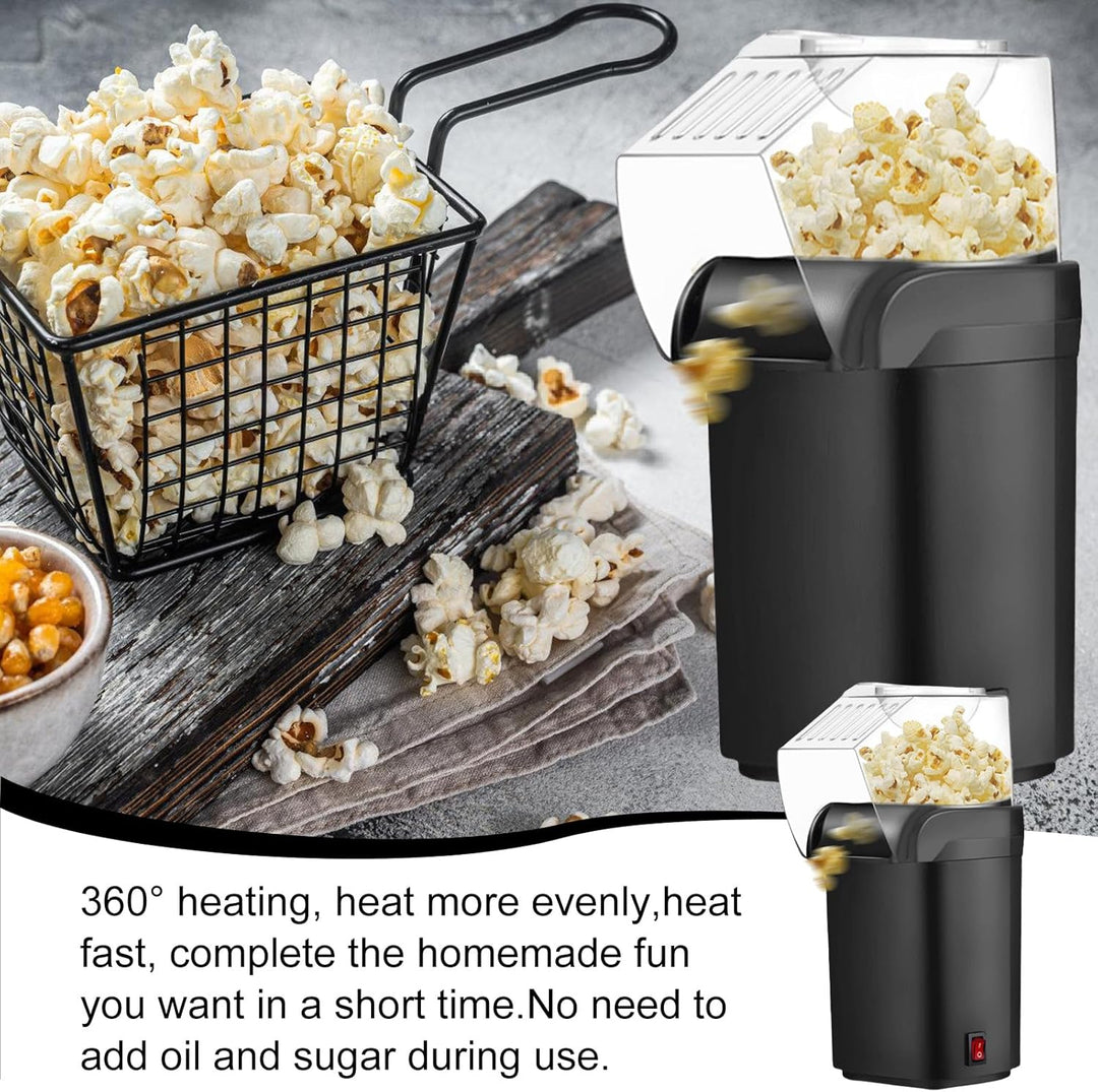 Popcornmaschine: 1200W HeissLuft Popcornmaschine, Selbstgemachte Popcorn Maker, Gesund& Ölfrei, 2 Mi
