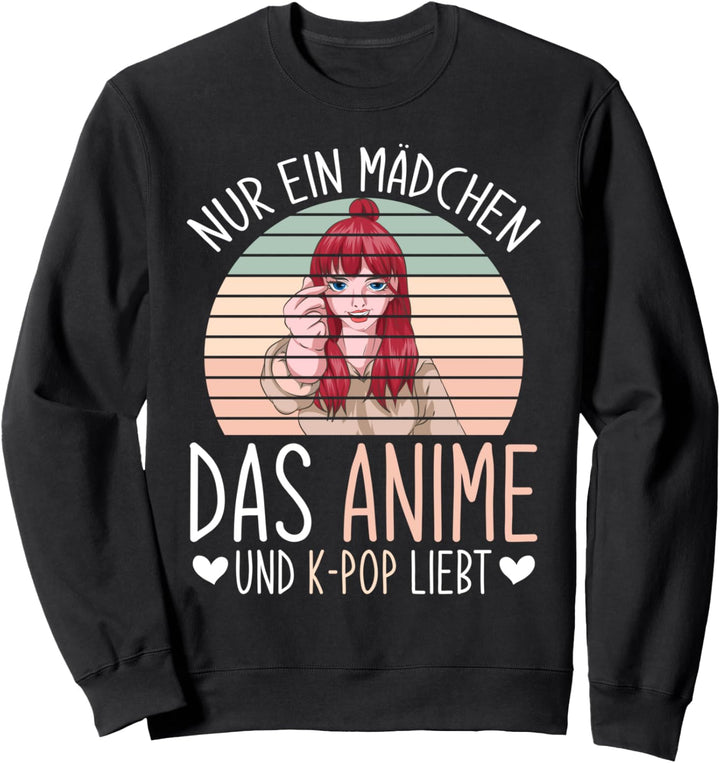 Koreanische Musik Japanischer Otaku Anime Kpop Mädchen Sweatshirt