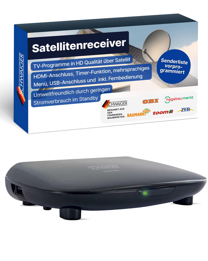 SCHWAIGER DSR400HD HD-SAT-Receiver, Schwarz