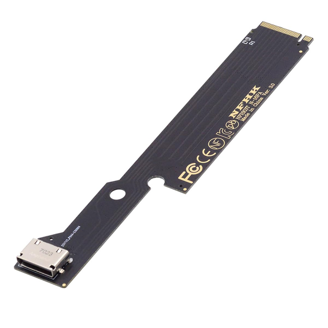 cablecc PCI-E 3.0 M.2 M-Key zu OCULINK SFF-8612 SFF-8611 Host-Adapter für Externe Grafikkarte & SSD