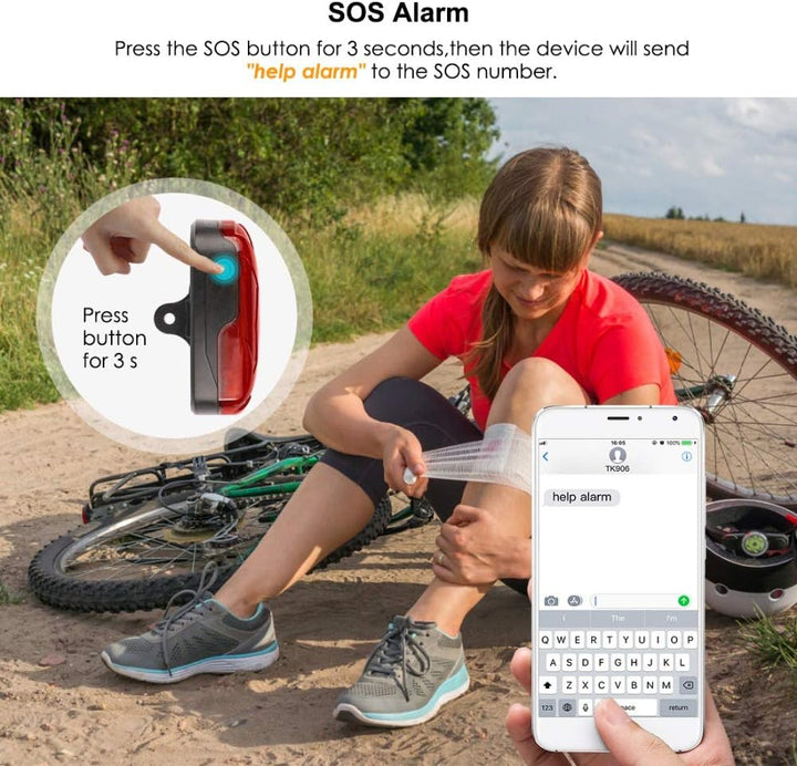 4G Fahrrad GPS Tracker Bike Locator 1800mAh Wasserdicht SOS Überdrehzahl Alarm Mini gprs Locator Ech