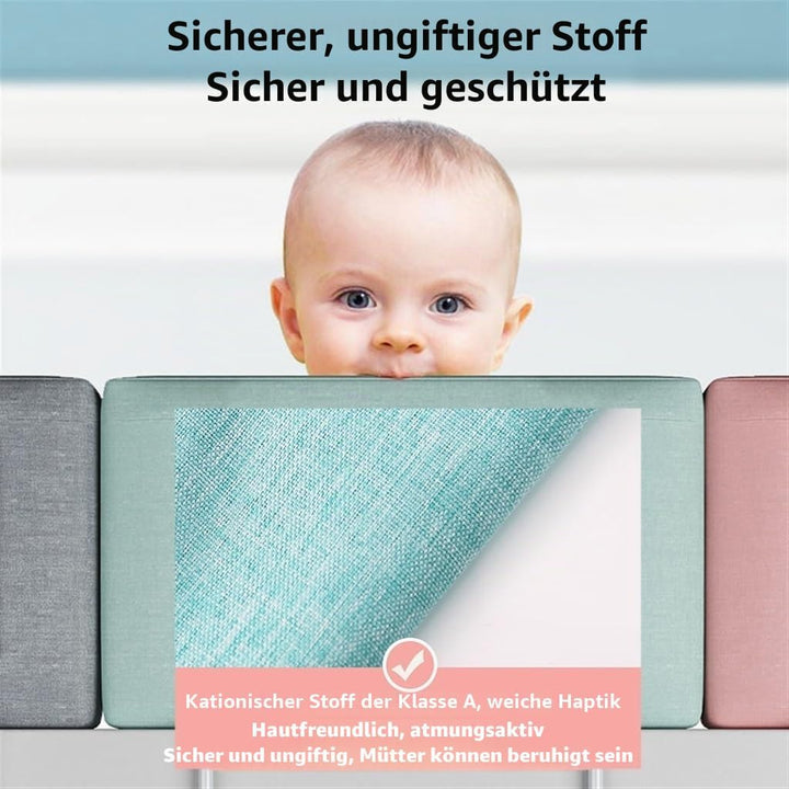 Mgchowue Bettgitter für Kinder, Rausfallschutz Bett, 5-Stufen Höhenverstellbar, für Kinderbetten, El