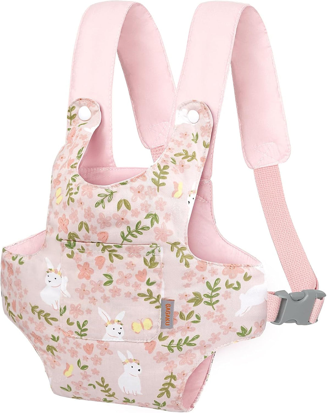 GAGAKU Puppentrage ab 3 Jahre Bauchtrage Babypuppen Zubehör Schultergurte Babytrage Puppe Kleinkind