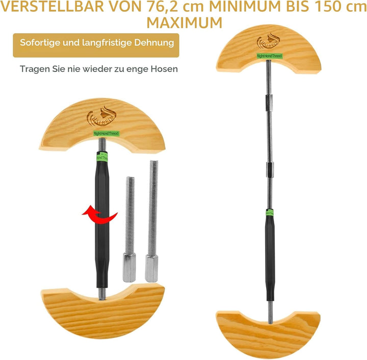 Haibeir Einfacher Hosenspanner für Jeans mit Aluminiumlegierung, verstellbare Schnalle, Taillendehne