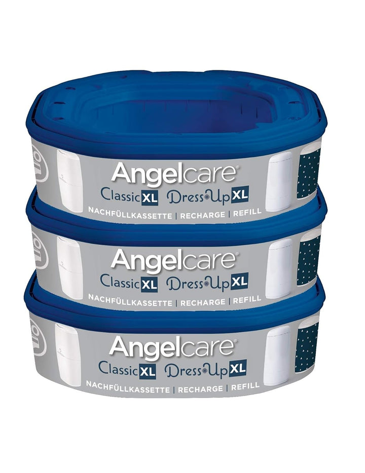 Angelcare AR5003-DE 3er-Pack Nachfüllkassette Dress-Up, blau, Dress-Up