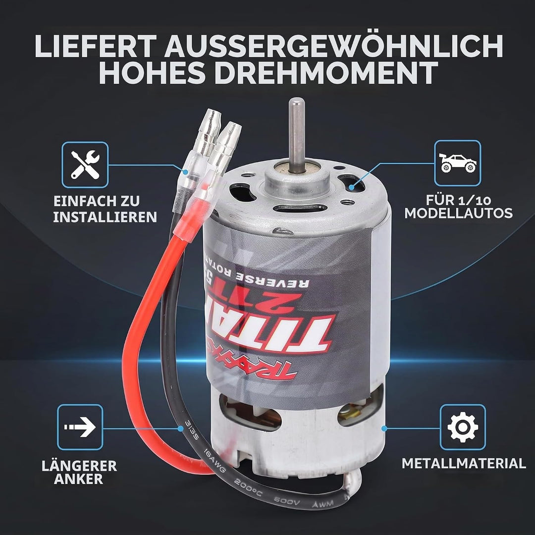Professionelles 21T 550 Motor RC Ersatzzubehör Geeignet für TRAXXAS 1/10 RC Car