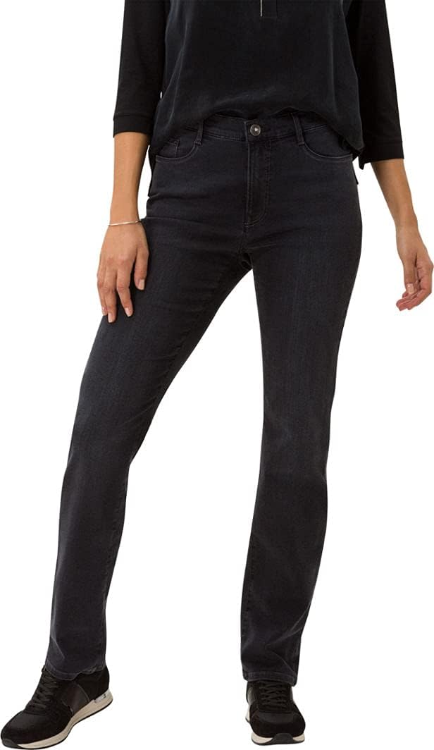 BRAX Damen Style Mary Blue Planet Nachhaltige Five-Pocket Jeans 26W / 32L Used Black, 26W / 32L Used