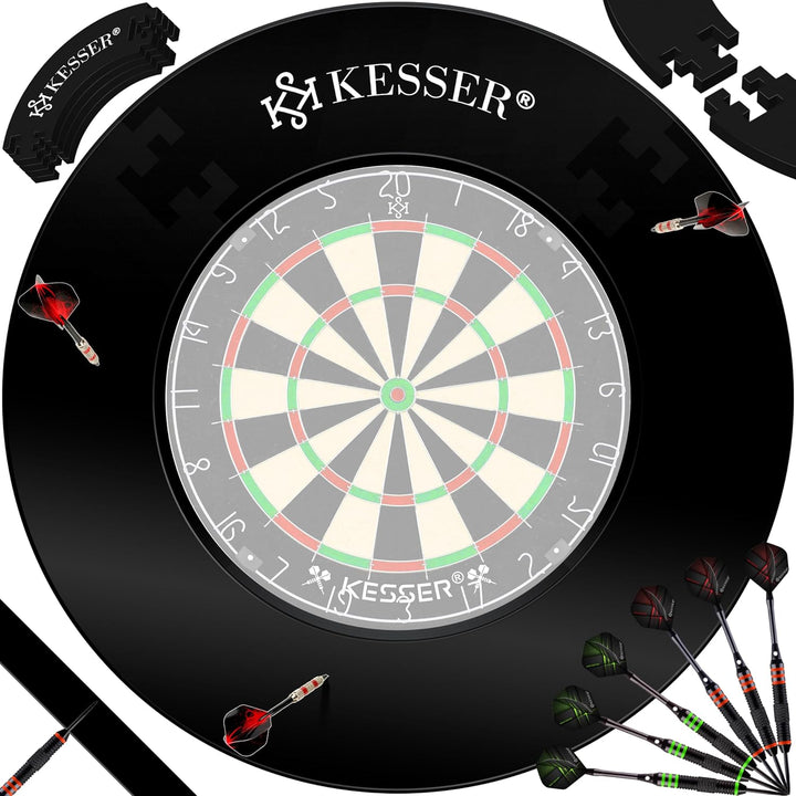 KESSER® Dartscheibe Catchring Schutzring Ø45cm | Auffangring rund Stabiler Wandschutz Zubehör | pass