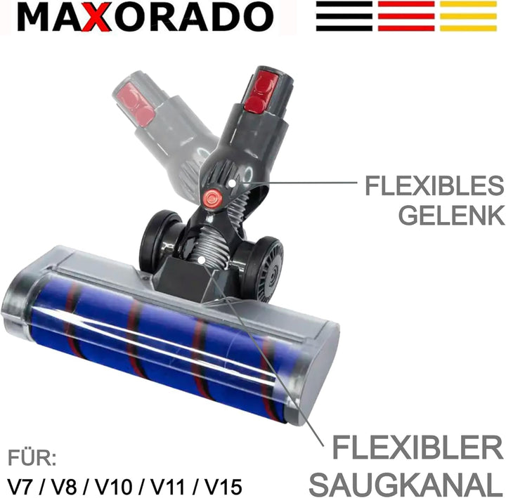Turbobürste + Rohr + Parkettdüse für Dyson V7 V8 V10 V11 V15 Zubehör Set Staubsaugerrohr Staubsauger