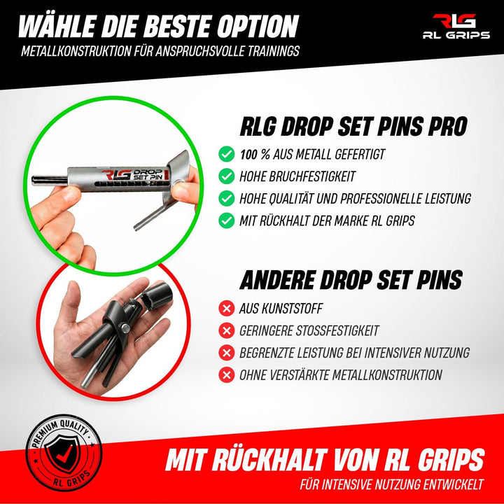 Drop Set Pins Pro für Fitnessstudios – Aluminiumstifte für den professionellen Einsatz beim Training