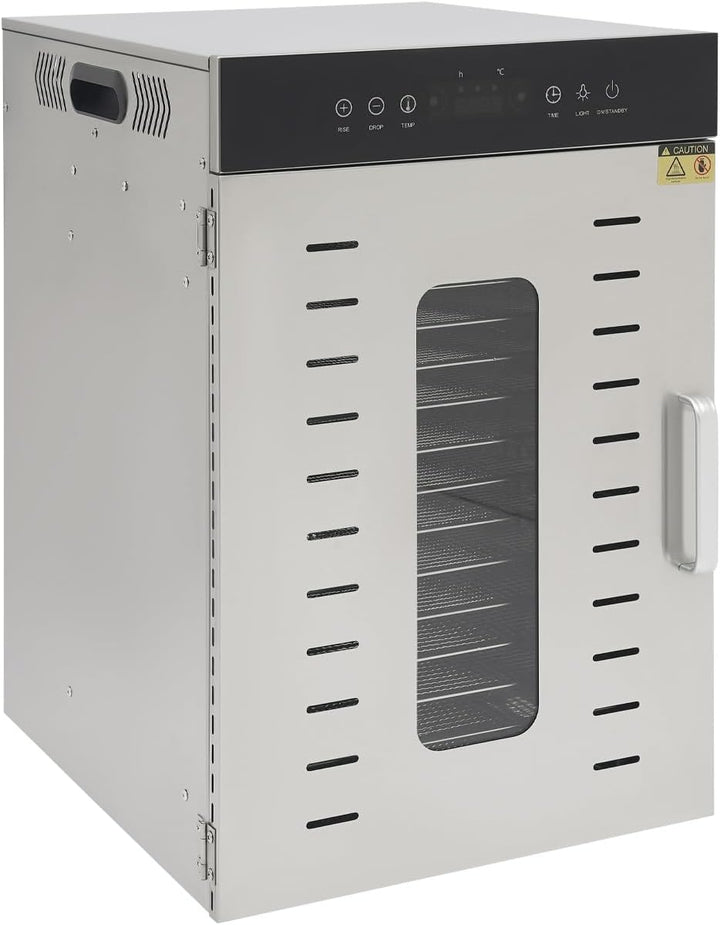 Dörrautomat 1370W±20W 16 Etagen Edelstahl Food Dehydrator-Maschine 1,8 m/s | 1000 U/min Einstellbare