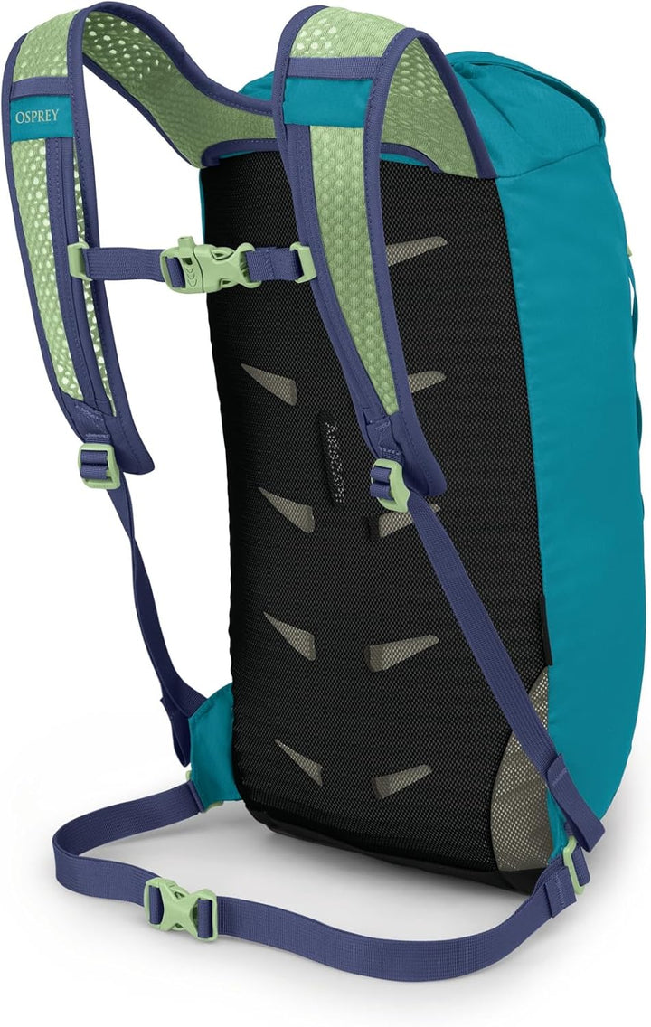 Osprey Unisex Daylite Cinch Pack Backpack (1er Pack), Blue Spikemoss/Alkaline