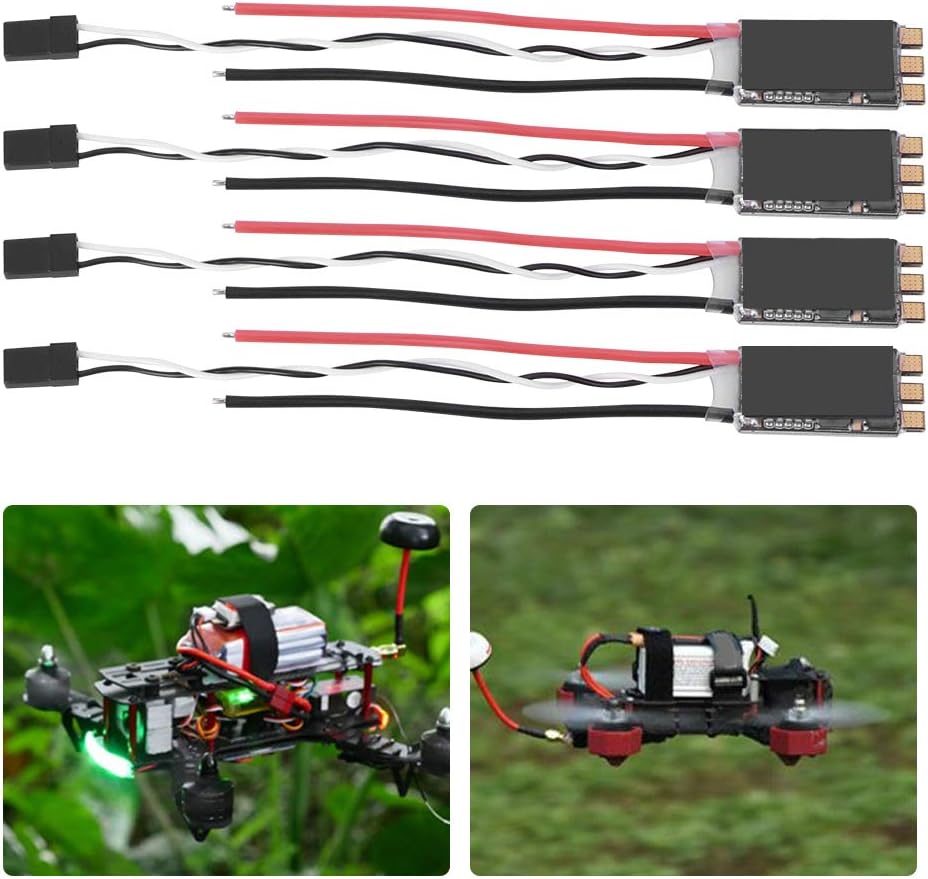 RC Brushless ESC, 30A - S 2‑6S Brushless ESC Ersatzteil Geeignet für Multicopter Quadcopter(Schwarz)